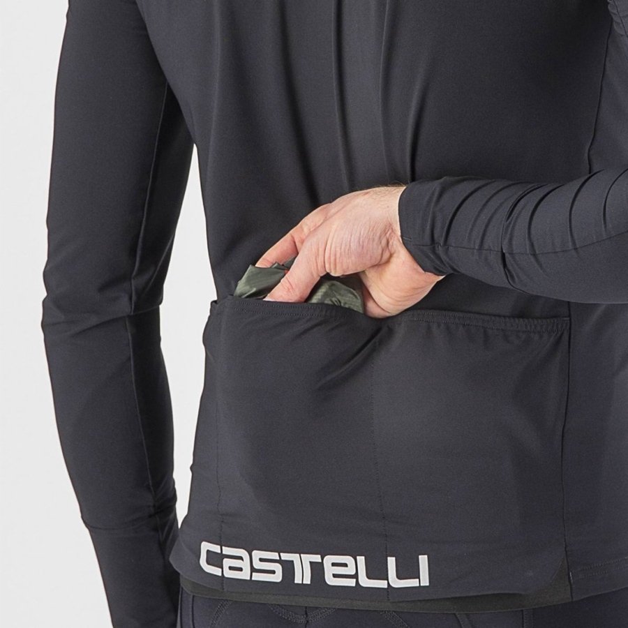 Proteccion Castelli SQUADRA STRETCH Hombre Verdes Grises Oscuro | 420617-FJX