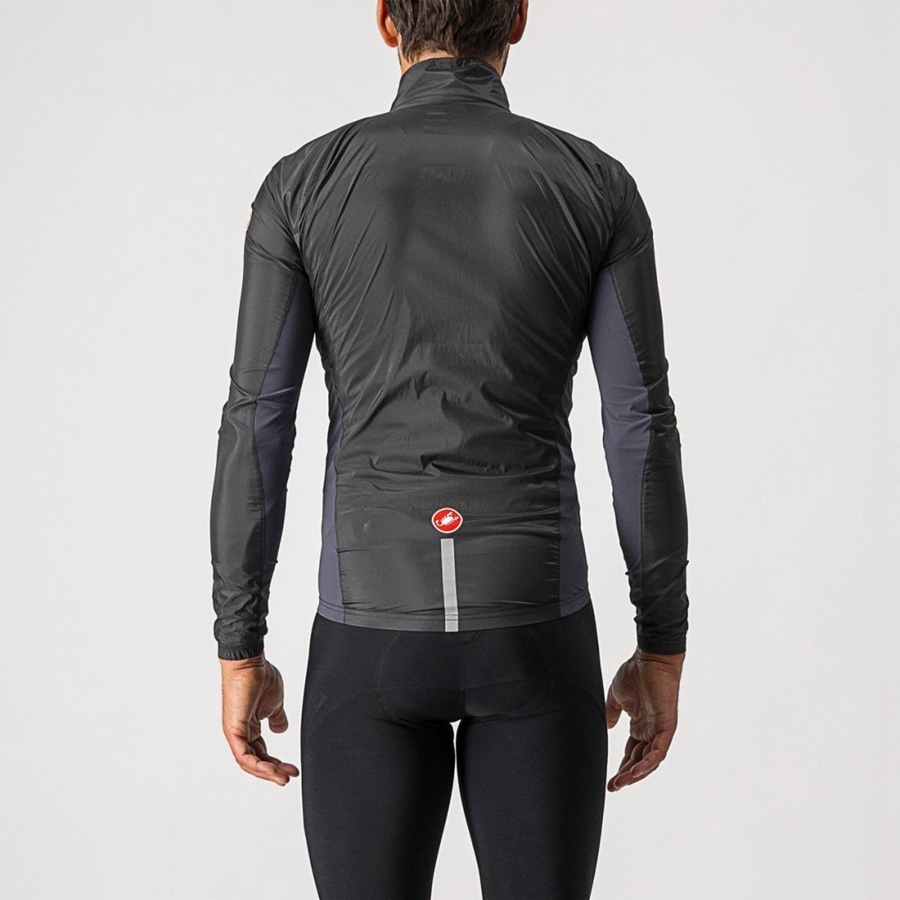 Proteccion Castelli SQUADRA STRETCH Hombre Negros Grises Oscuro | 237905-FDK