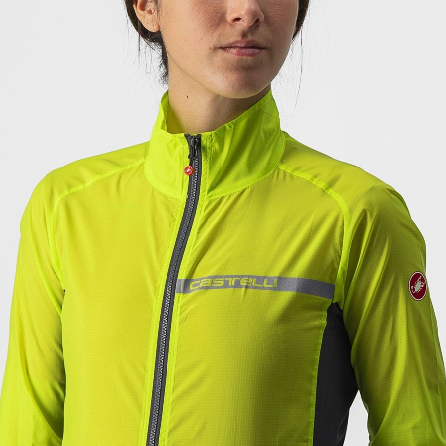 Proteccion Castelli SQUADRA STRETCH W Mujer Verdes Claro Grises Oscuro | 628930-NLS