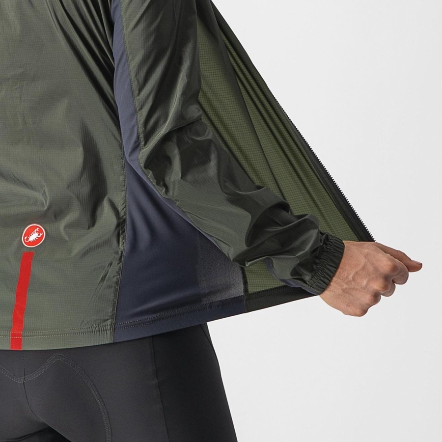 Proteccion Castelli SQUADRA STRETCH W Mujer Verdes Grises Oscuro | 870246-CEO