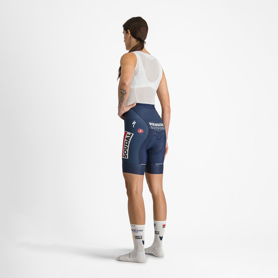 Short Castelli COMPETIZIONE W Mujer Azules Blancos | 268903-YFM