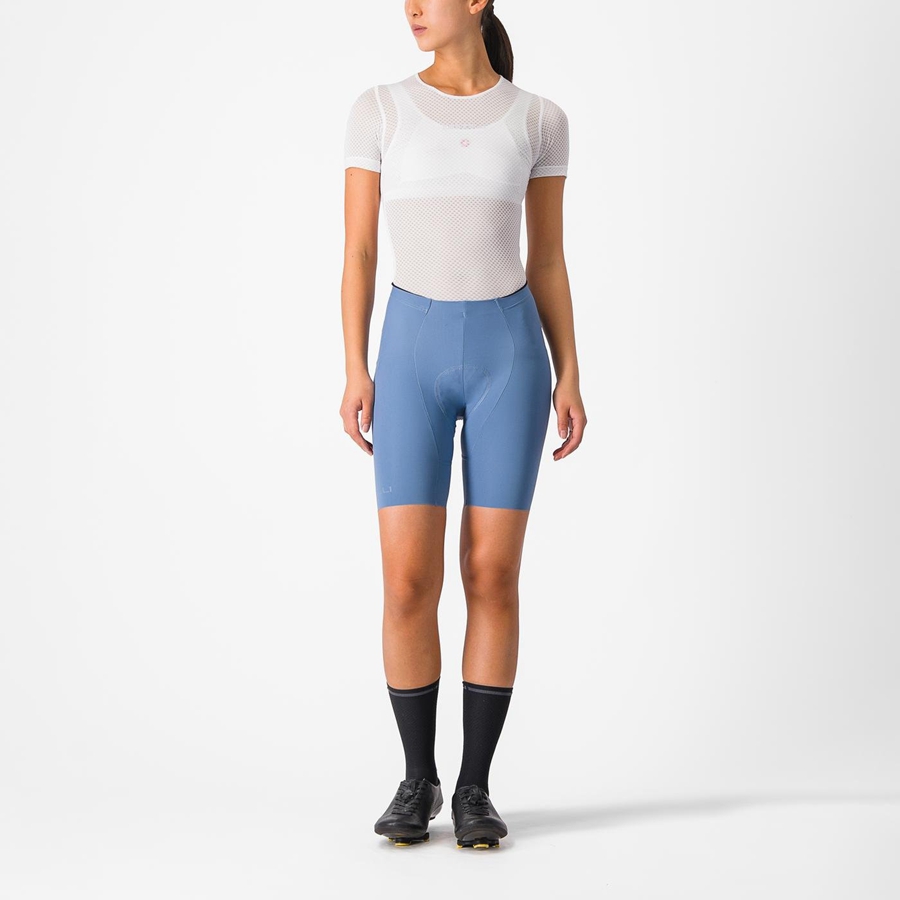 Short Castelli FREE AERO RC W Mujer Grises Azules | 306452-UFC