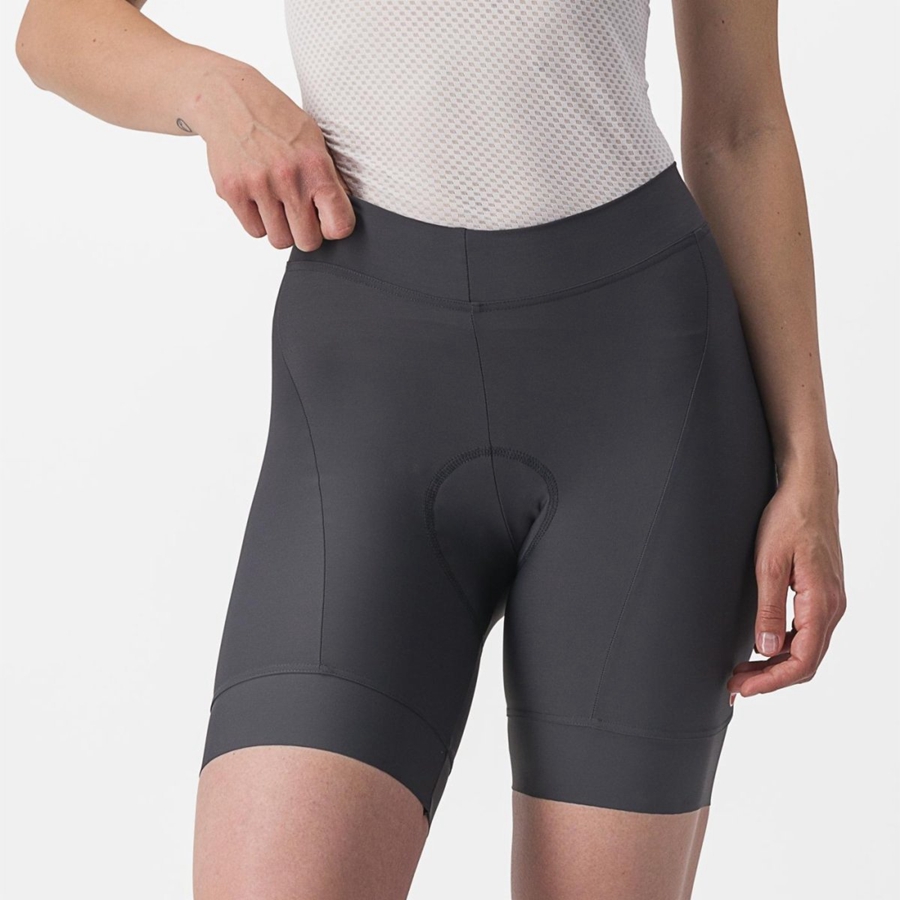 Short Castelli PRIMA Mujer Grises Oscuro Naranjas | 950374-XSV