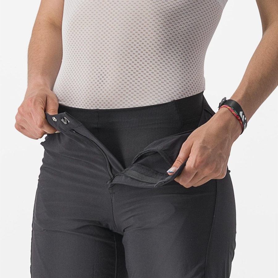 Short Castelli TRAIL W LINER Mujer Negros | 826193-DFP