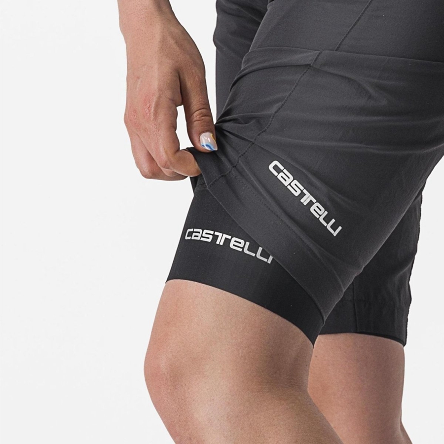 Short Castelli TRAIL W LINER Mujer Negros | 826193-DFP