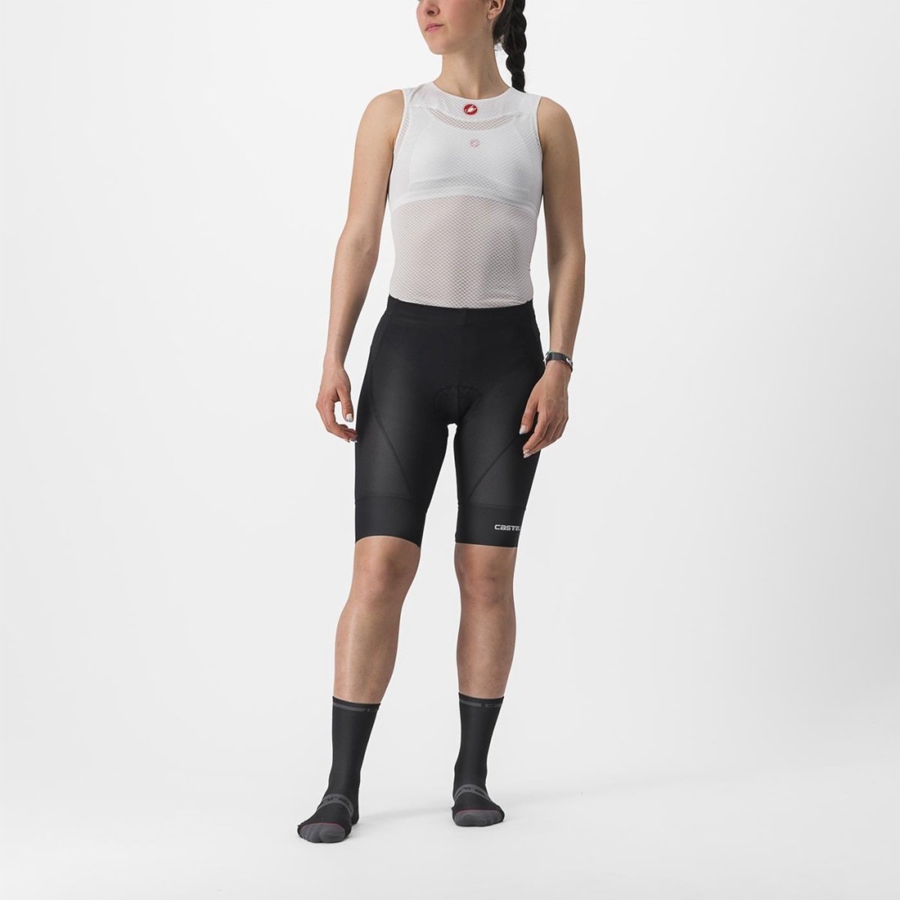 Short Castelli TRAIL W LINER Mujer Negros | 826193-DFP