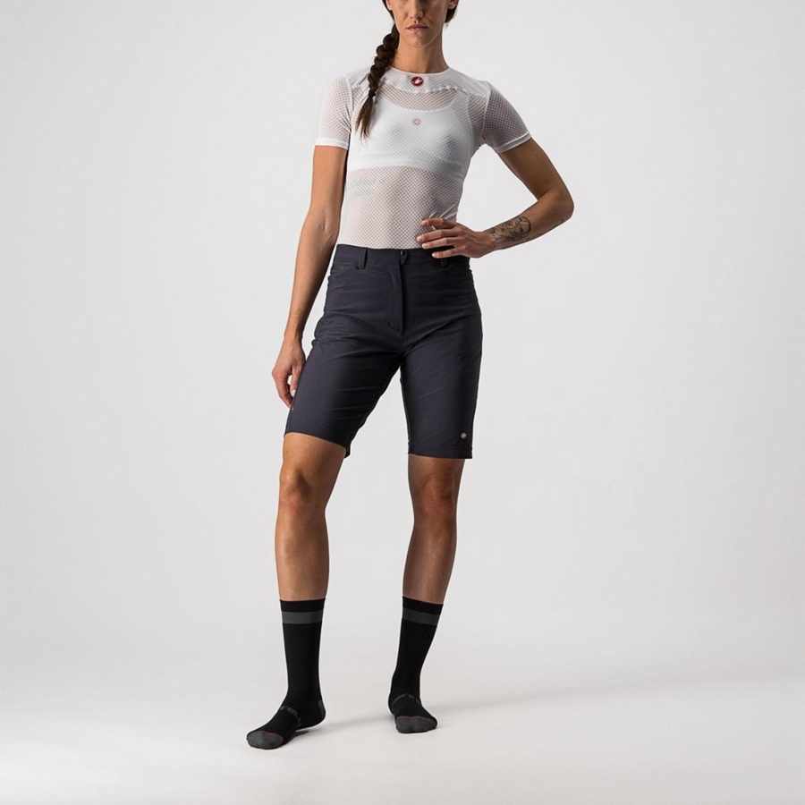 Short Castelli UNLIMITED WGY Mujer Negros | 461523-VAT