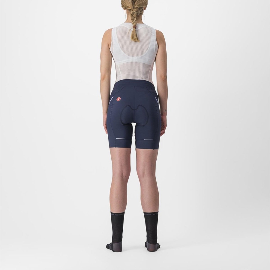 Short Castelli VELOCISSIMA 3 Mujer Azules Morados Blancos | 086794-XBC