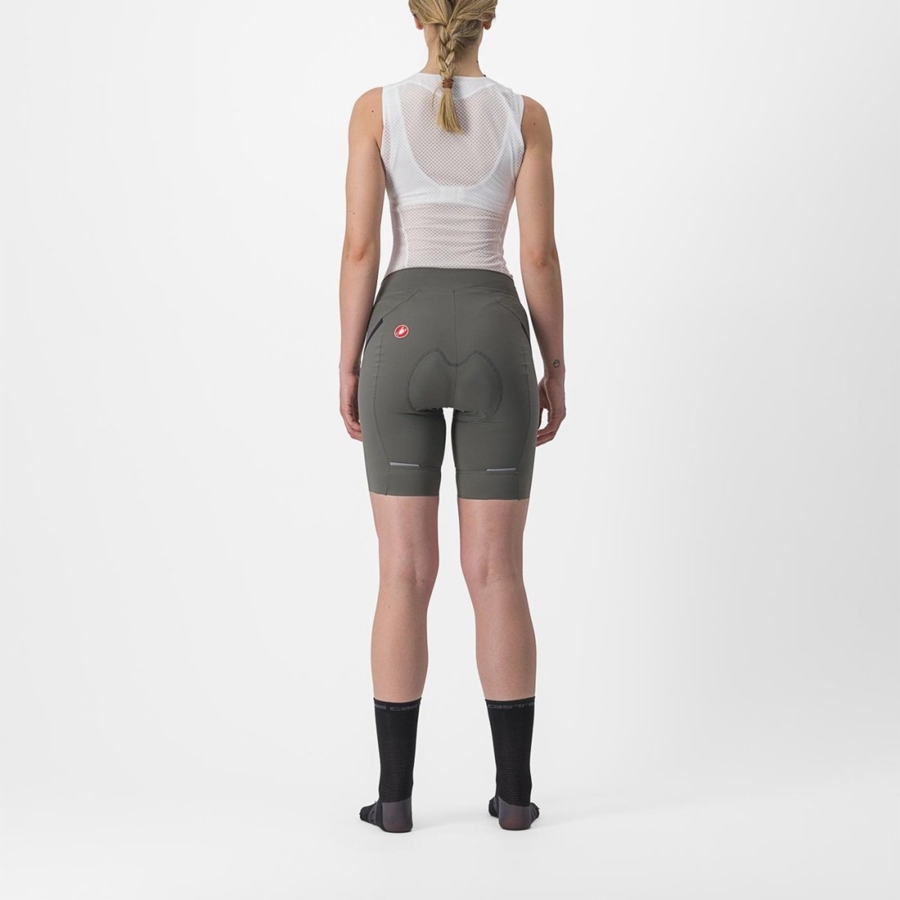 Short Castelli VELOCISSIMA 3 Mujer Grises Grises Oscuro | 713052-QRE