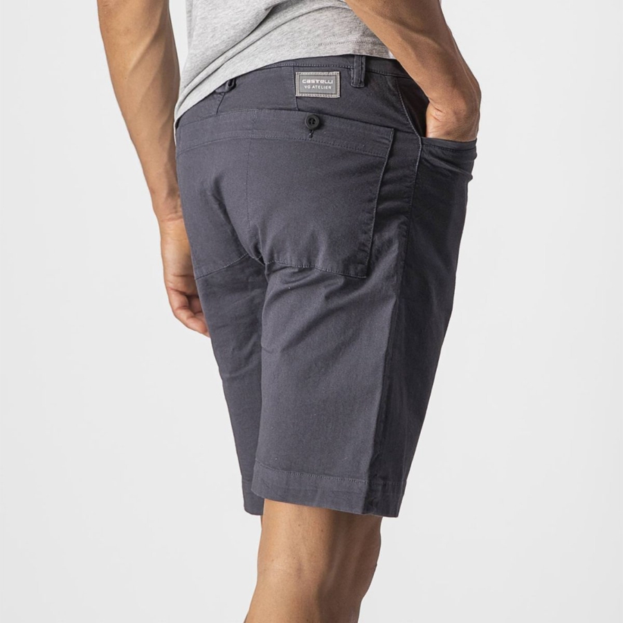 Short Castelli VG 5 POCKET Hombre Azules Oscuro | 241508-FTG