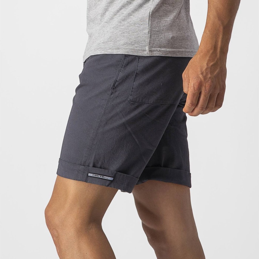 Short Castelli VG 5 POCKET Hombre Azules Oscuro | 241508-FTG