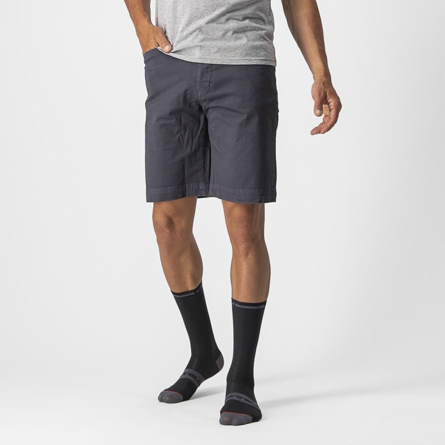 Short Castelli VG 5 POCKET Hombre Azules Oscuro | 241508-FTG