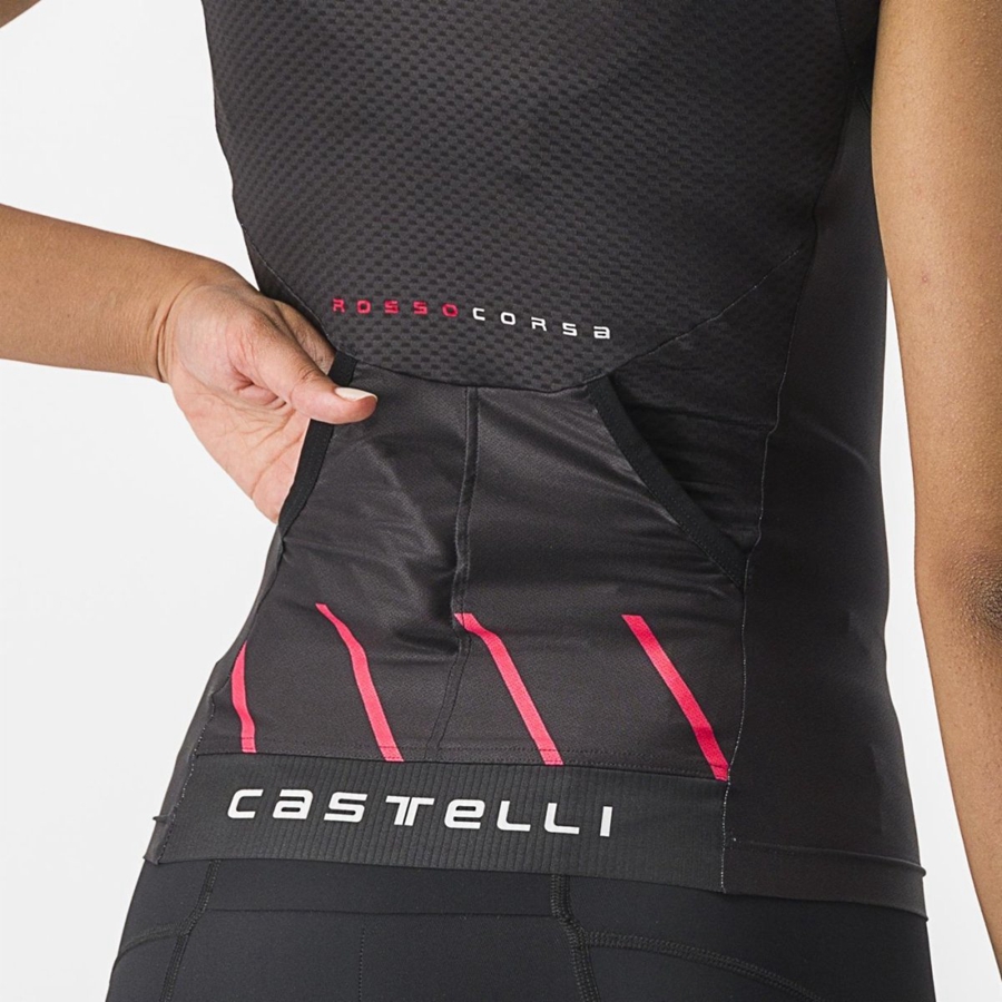 Trajes Castelli FREE 2 W TRI SINGLET Mujer Negros | 805621-VFA